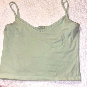 Green tank top Brandy Melville Medium